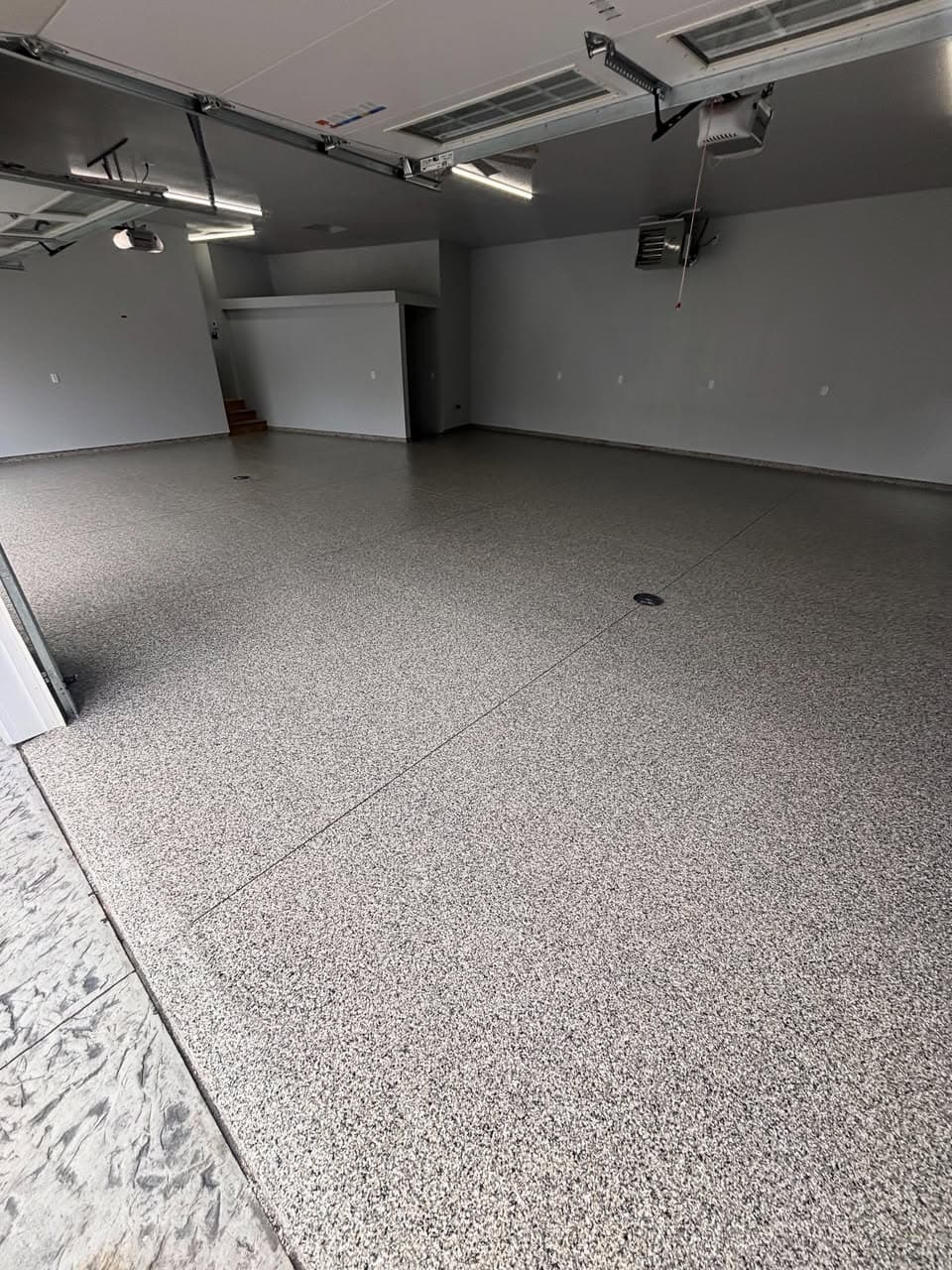 Garage — Loon flake finish — Fusion Floors, Sparta, WI